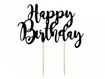 Picture of CAKE TOPPER HAPPY BIRTHDAY BLACK 22.5CM